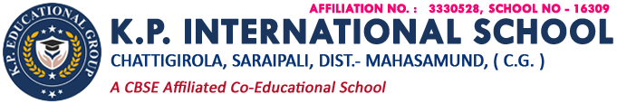 Logo K.P. International School Saraipali | K.P. International School Chattigirola | K.P. Educational Group